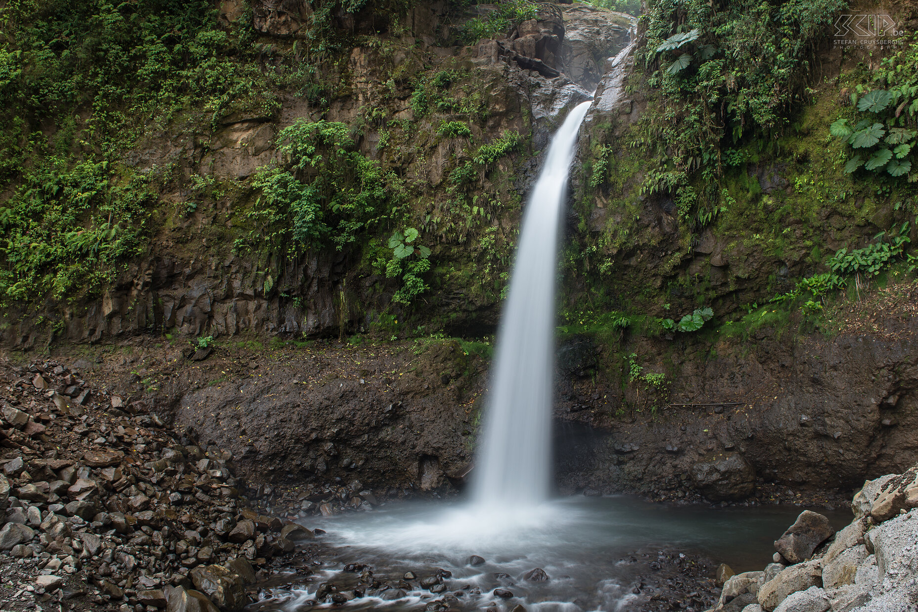 La Paz waterfall The second part of waterfall of La Paz waterfalls near the road to the Poaz volcano. Stefan Cruysberghs